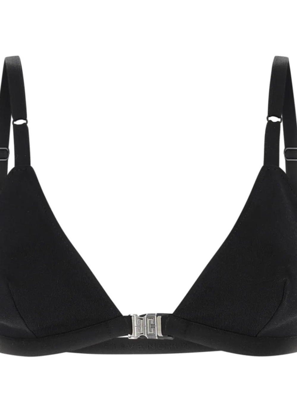 Givenchy Black Front-Clasp Triangle Bralette NWT